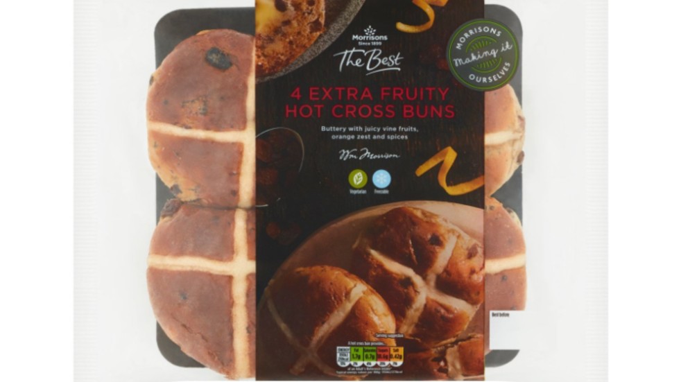 Morrisons hot cross buns